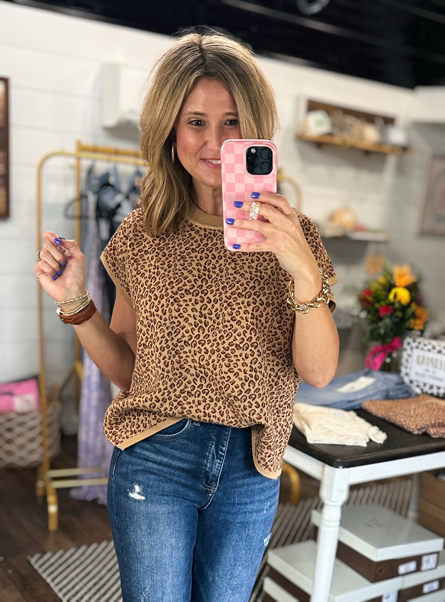 Leopard Luxe Top
