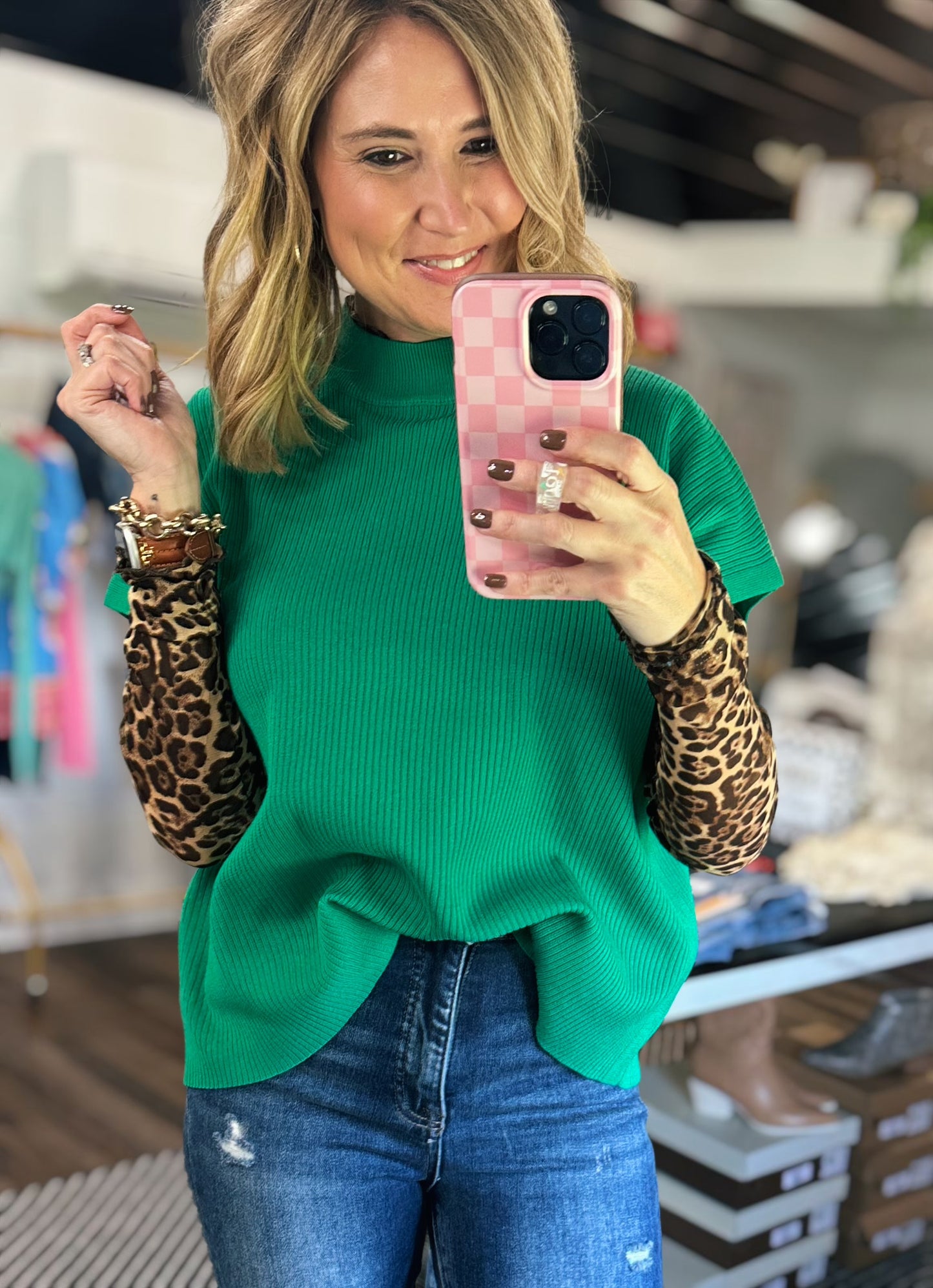 Emerald Edge Sweater