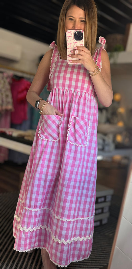 Josie Belle Gingham Midi Dress