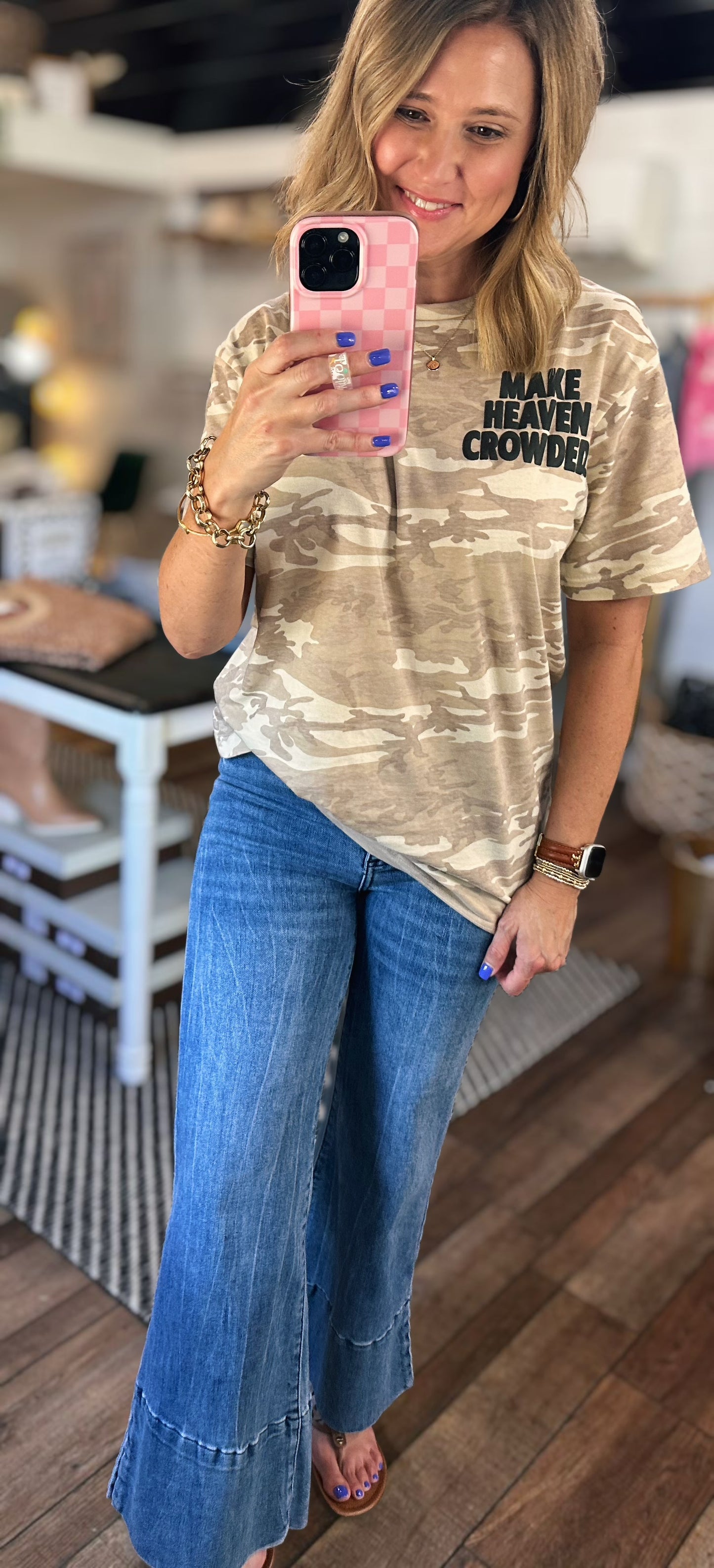 Make Heaven Crowded Camo Tee