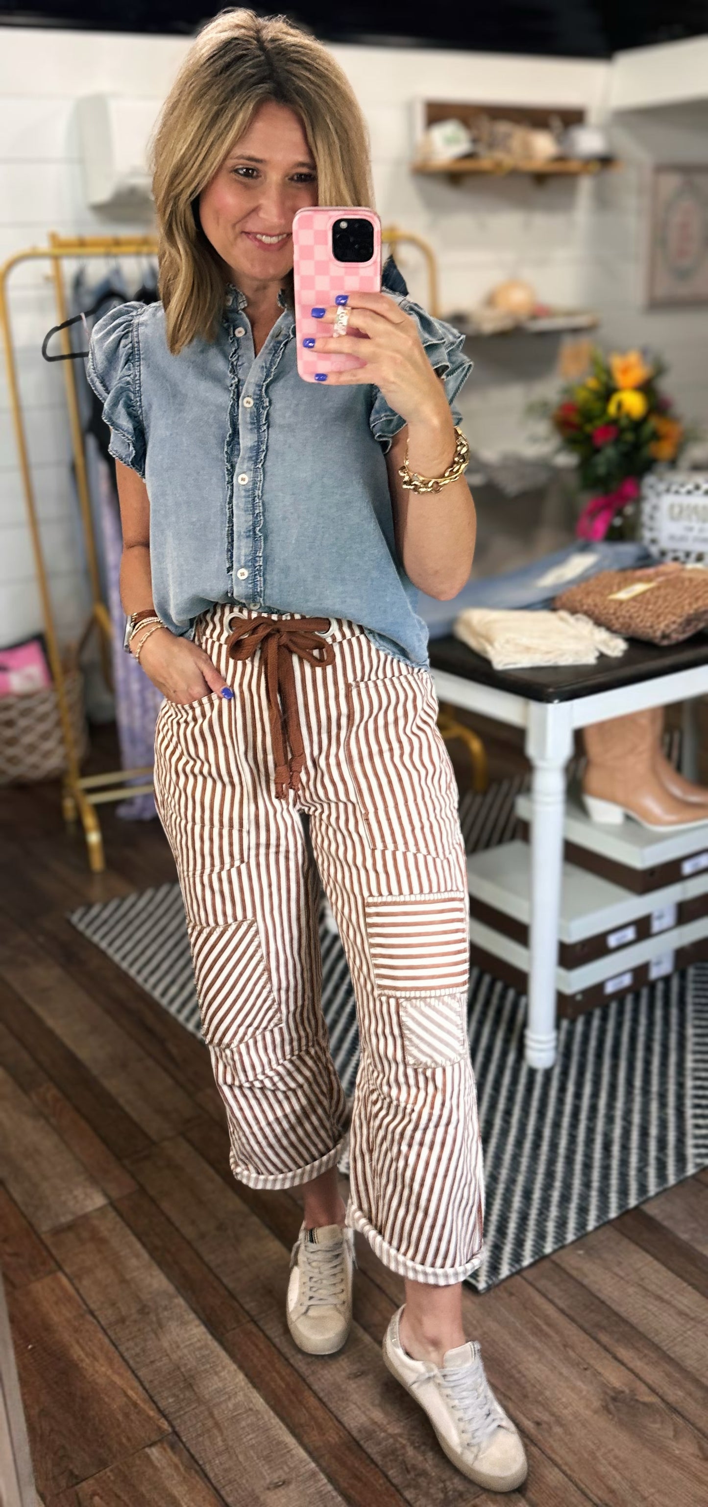 Denim Dusk Top