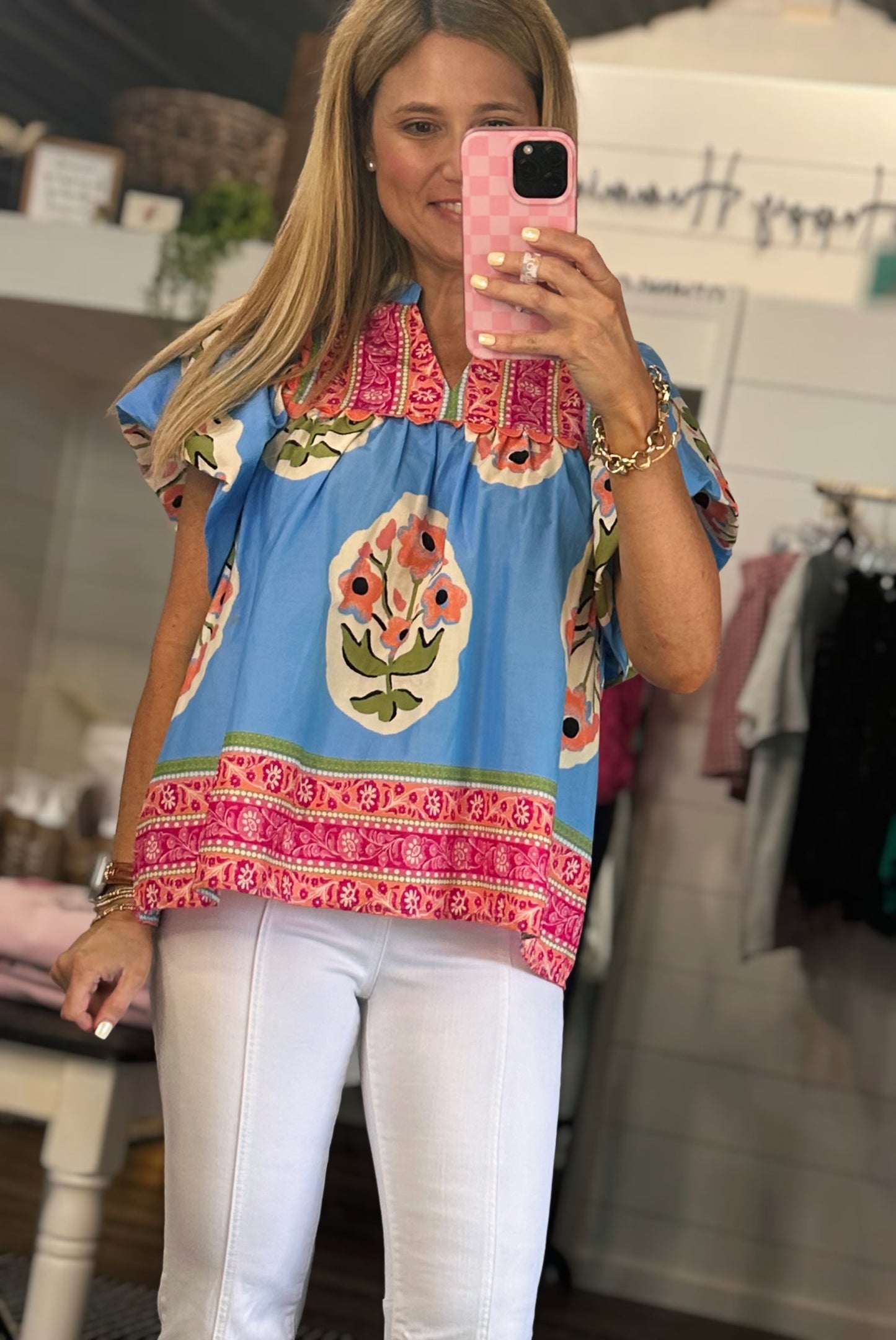 Kiley Floral Boho Top