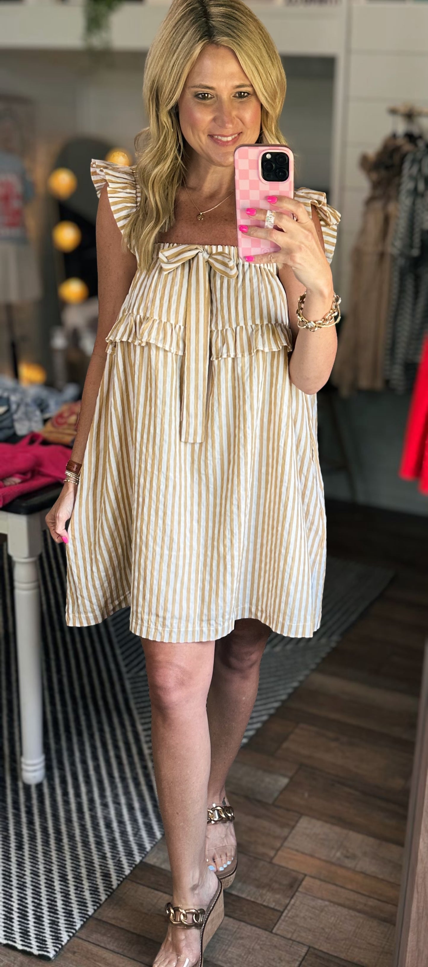 Golden Hour Striped Dress