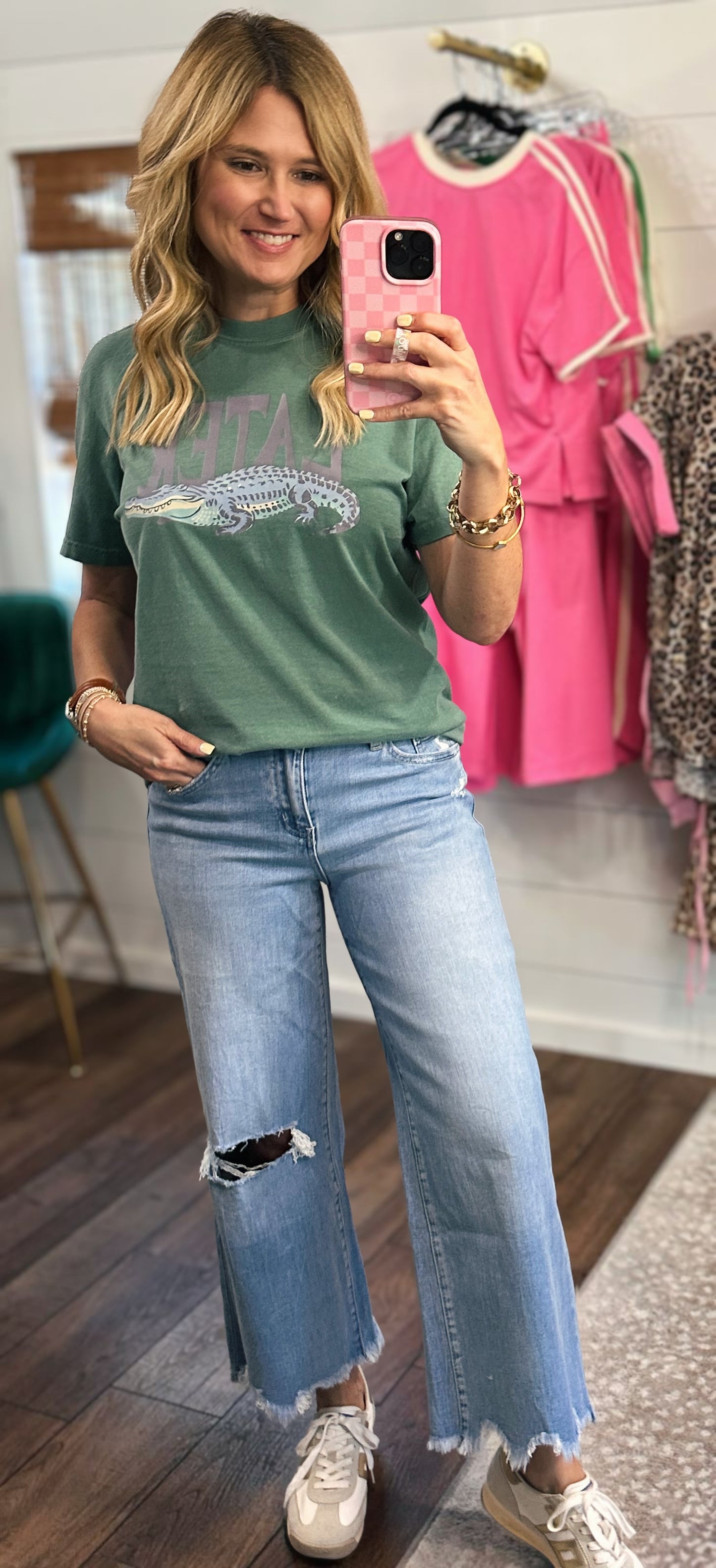 Vervet Spellbindingly Cropped Wide Leg Jeans
