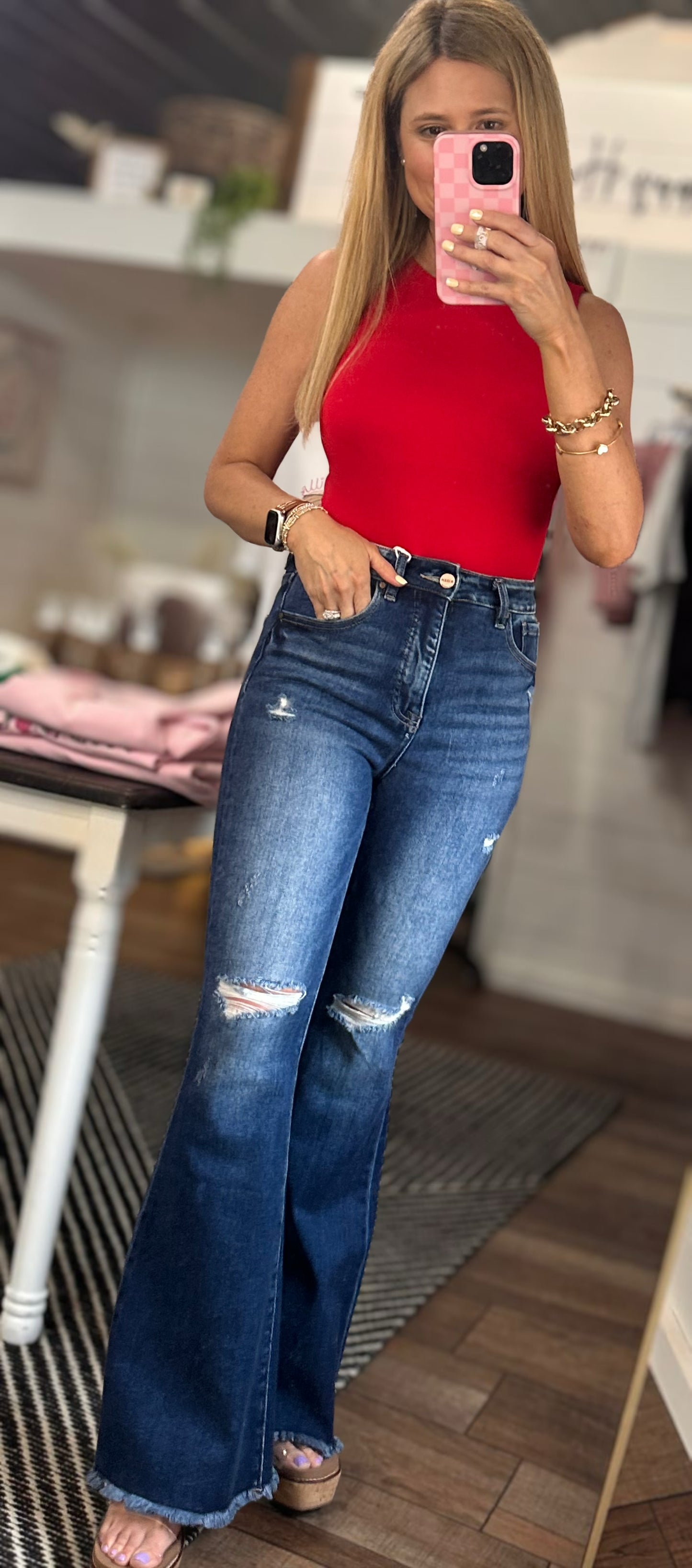 Jordan Bodysuit in Red