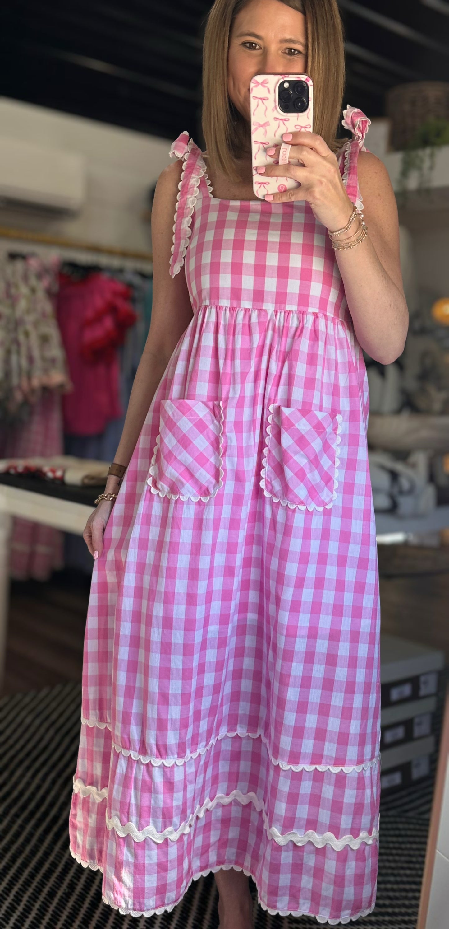Josie Belle Gingham Midi Dress
