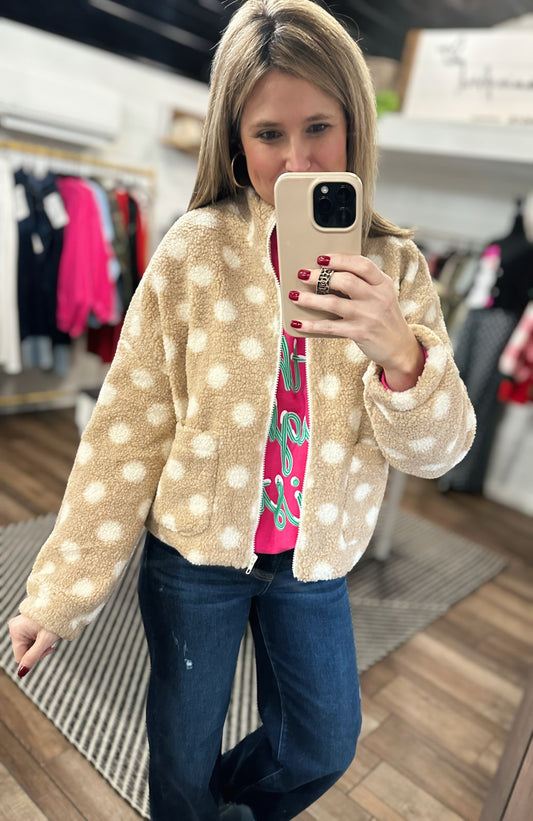 Sugar Cookie Sherpa Jacket