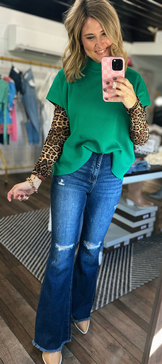Emerald Edge Sweater