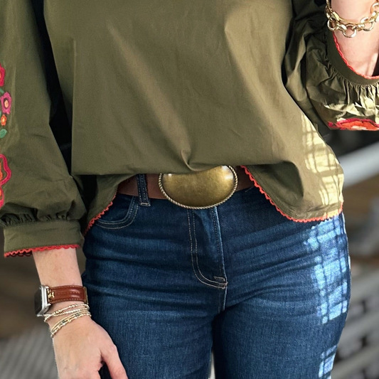 Saddle & Shine Belt (Brown)