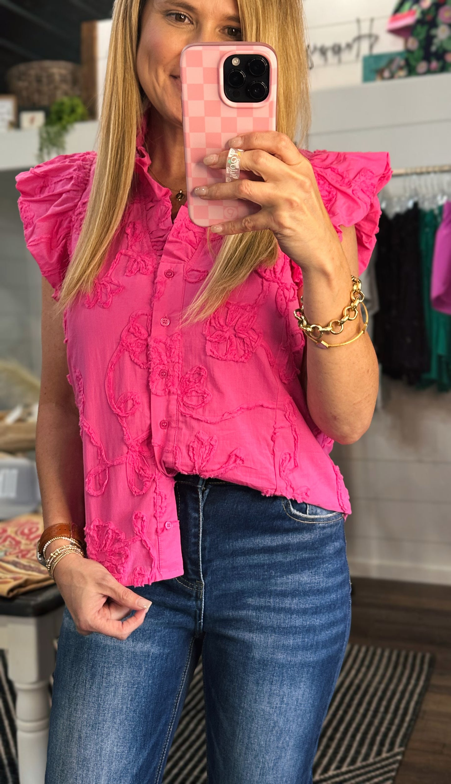 Maeve Floral Appliqué Top