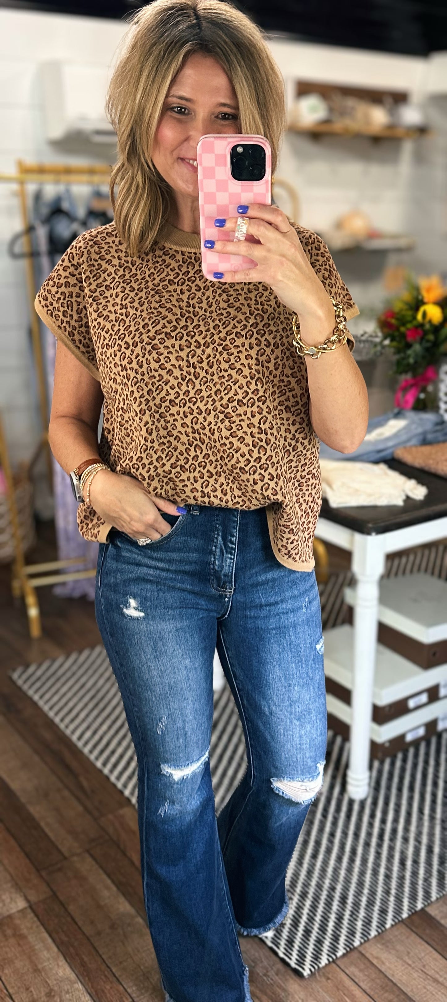 Leopard Luxe Top