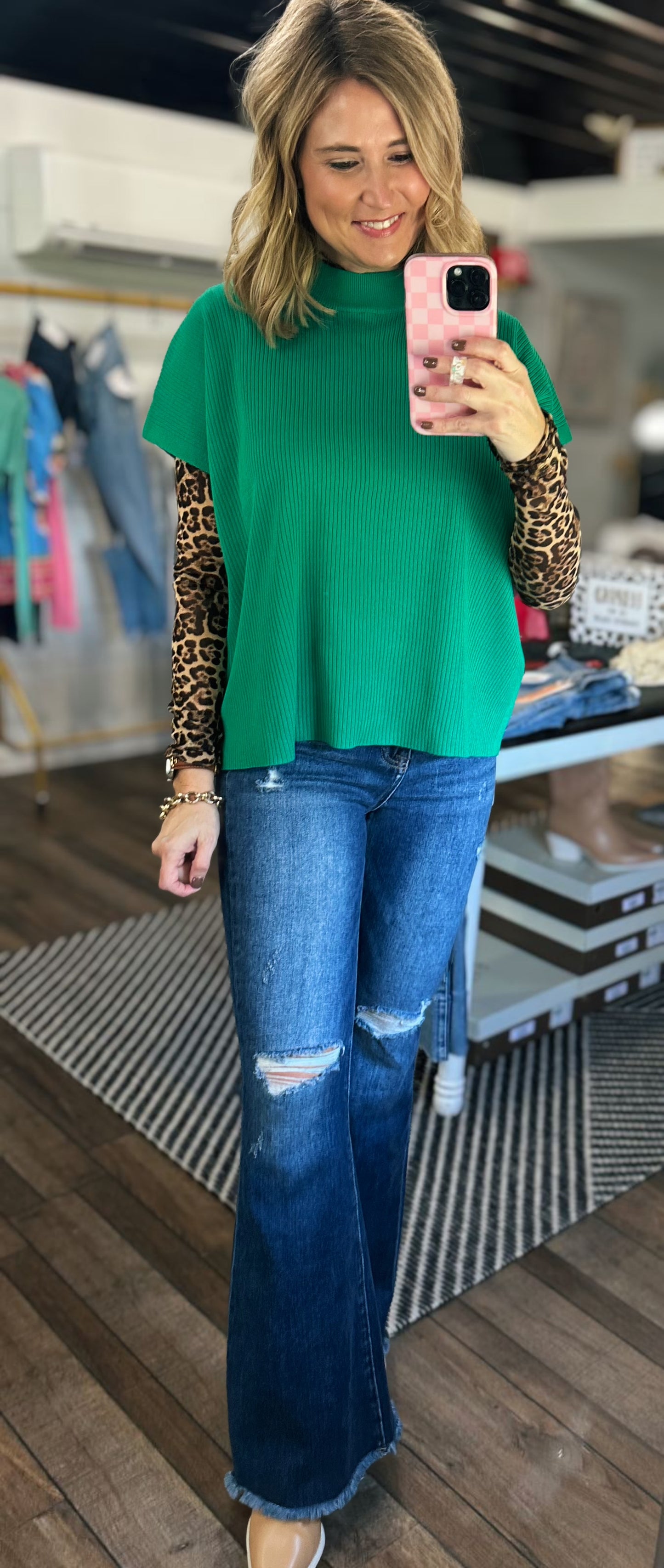 Emerald Edge Sweater