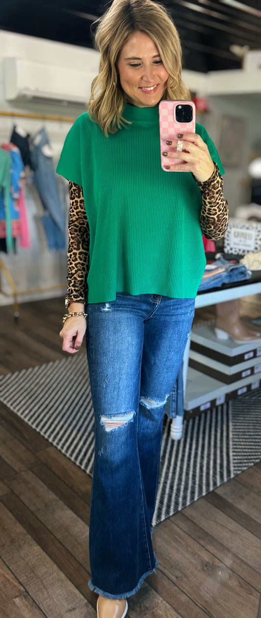 Emerald Edge Sweater