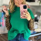 Emerald Edge Sweater