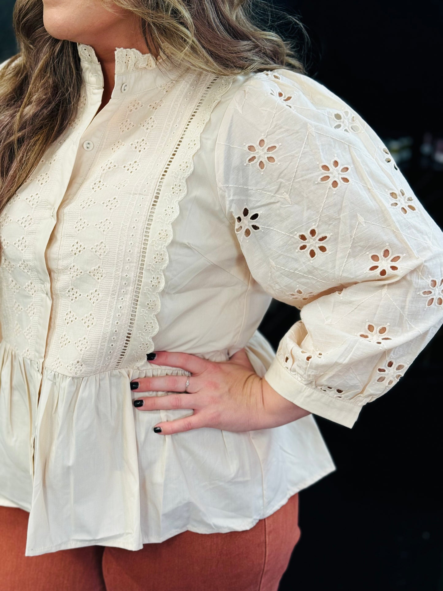 Gracie Eyelet Lace Top