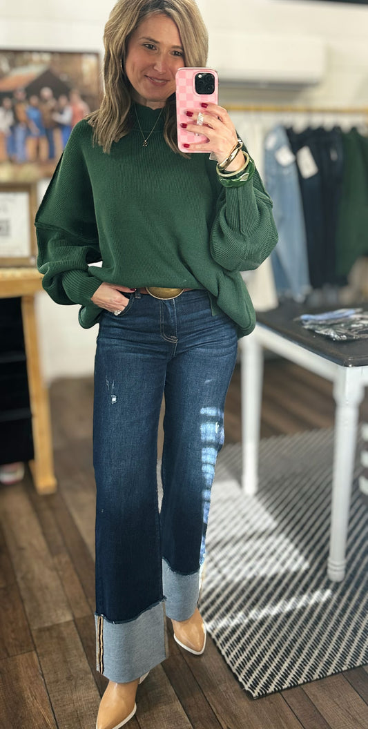 Oversized Sweater in Mistletoe