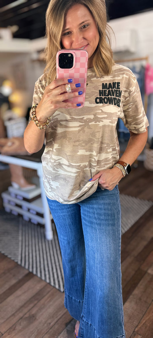 Make Heaven Crowded Camo Tee
