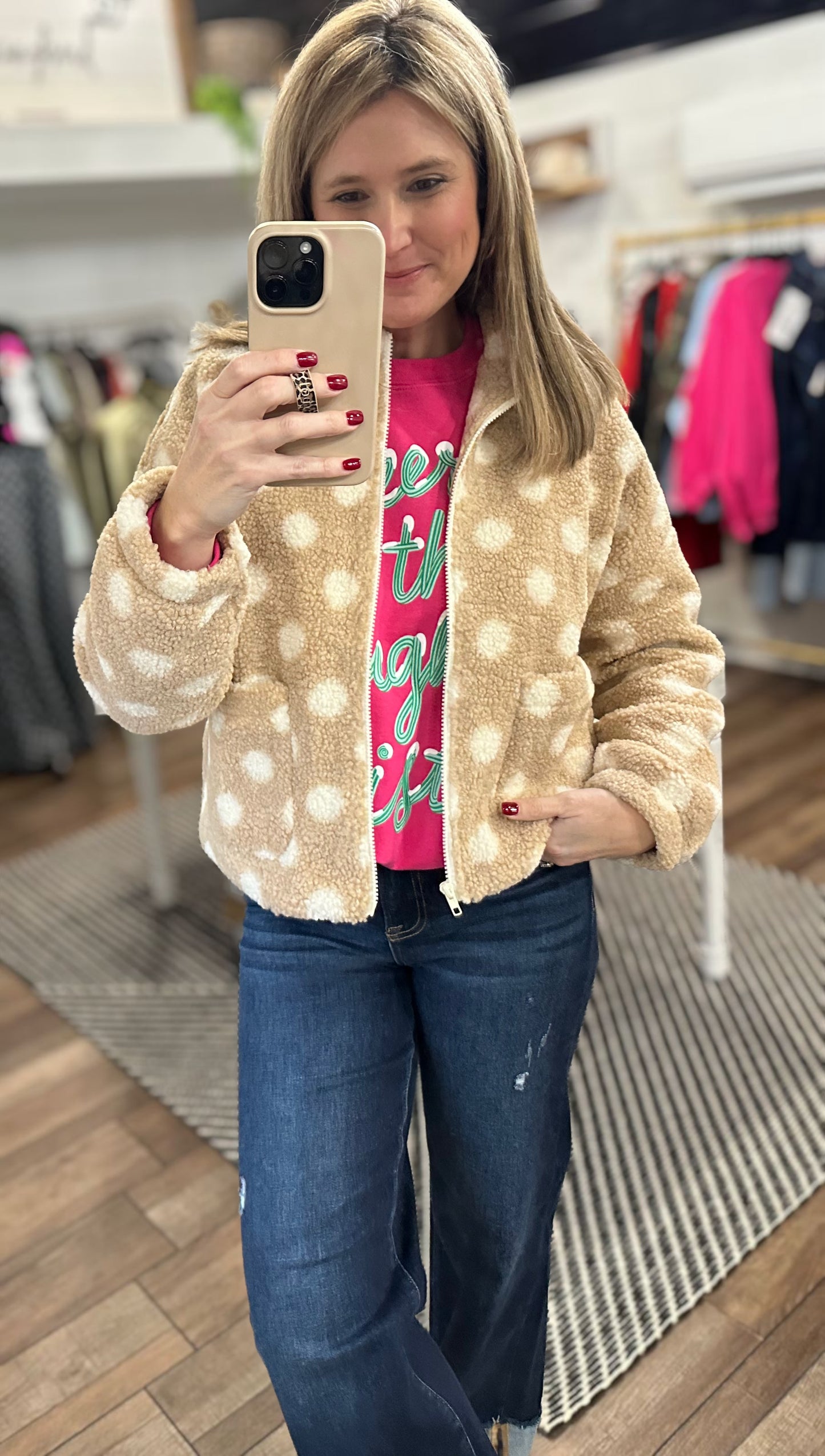Sugar Cookie Sherpa Jacket