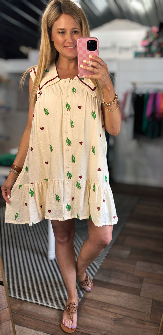 Sandra Collared Babydoll Dress