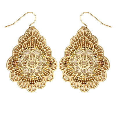 Filigree Teardrop Earrings