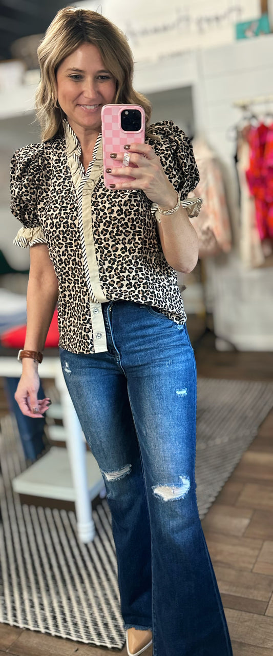 Roar and Ruffle Blouse