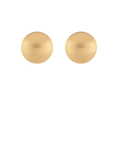 Rounded Dome Earrings in Gold