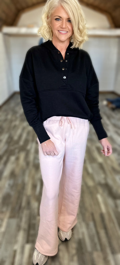 Never Leaving Soft Knit Pants in Pink