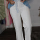 Saylor Knotted Belt Flare Jeans