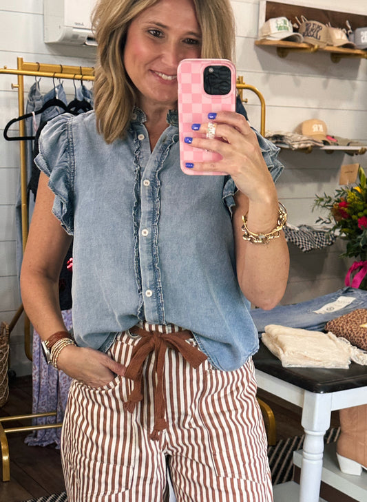 Denim Dusk Top
