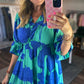 Blue Bloom Maxi Dress