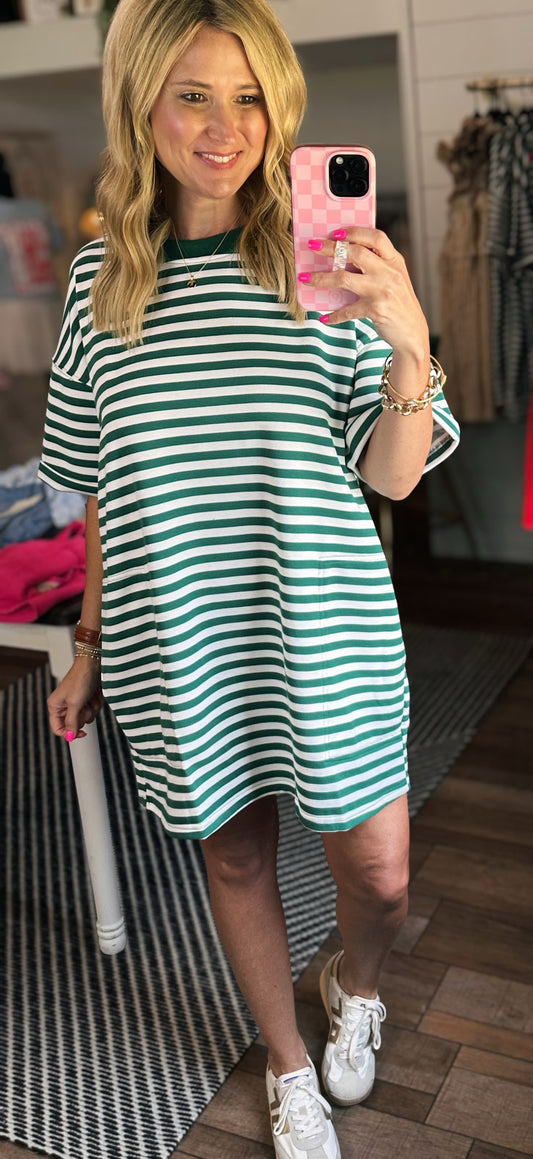 Sassy Seaside Oversized Shirt Dress