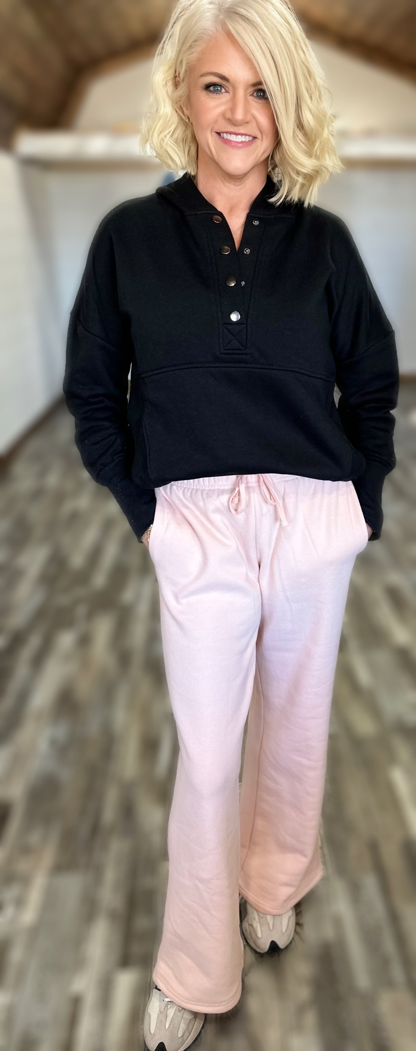 Never Leaving Soft Knit Pants in Pink