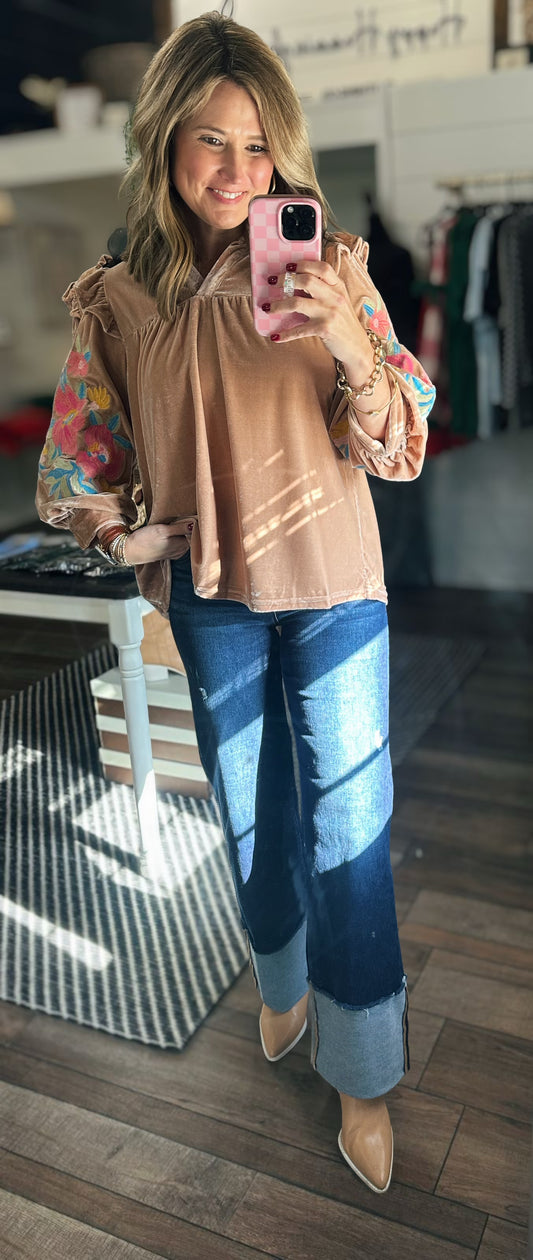 Champagne Garden Top