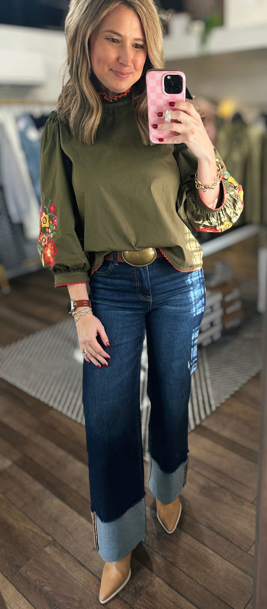 Last Bloom Embroidered Top