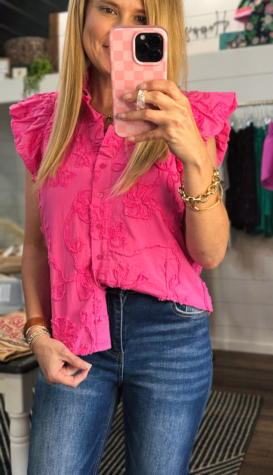 Maeve Floral Appliqué Top