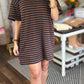 Pumpkin Spice & Pockets Oversized Shirt Dress