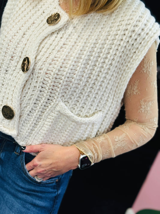 Champagne Layering Top