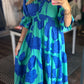 Blue Bloom Maxi Dress