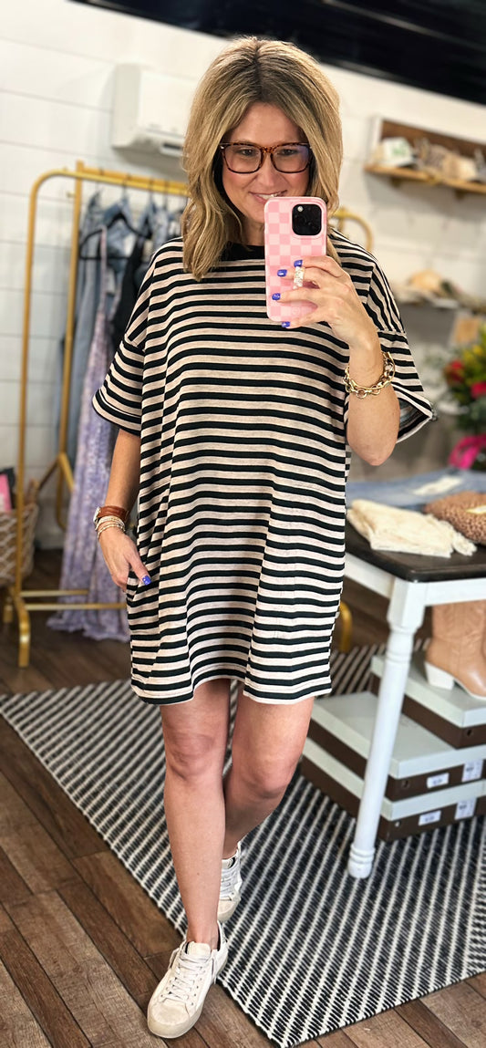 Toasted Marshmallow Oversized Shirt Dress