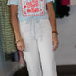 Saylor Knotted Belt Flare Jeans