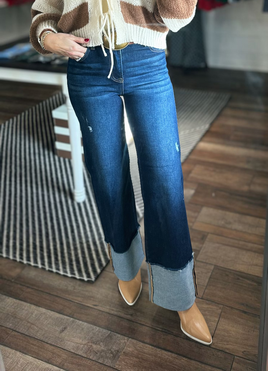Risen Cuffed Denim